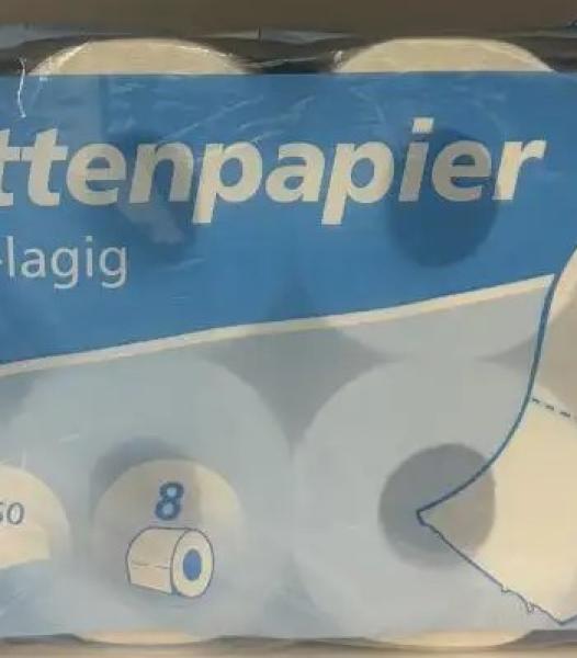 Pâte à papier toilette 3 plis blanc brillant en paquet de 8 à 250 feuilles - Écolabel de l’UE : DE/004/194